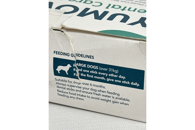 Dental Care | Dental Sticks for Large Dogs | 14 Pack | Tasty Chews with Natural Ingredients which Target Plaque & Freshen Breath