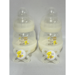 MAM Easy Start Self-Sterilising Anti-Colic Baby Bottles – 2 × 130ml – Size 0 Teat (Newborn)