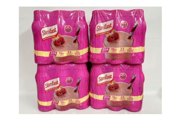 SlimFast Meal Replacement Ready To Drink Shake Raspberry & White Choc 24 X 325ml