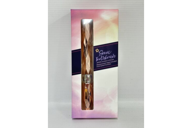 Sonic Toothbrush Vibrating Travel Battery Operated Replaceable Head Included
