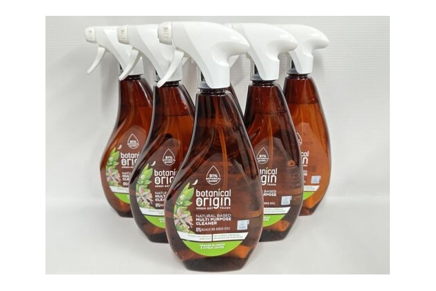 Botanical Origin | Multi-Purpose Surface Cleaner | Orange Blossom & Citrus | Trigger Spray Bottles 6 X 500ml