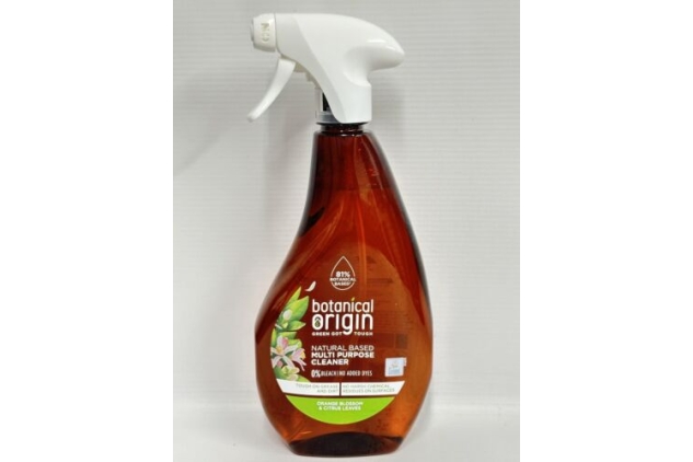 Botanical Origin | Multi-Purpose Surface Cleaner | Orange Blossom & Citrus | Trigger Spray Bottles 6 X 500ml