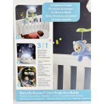 Fisher-Price Butterfly Dreams 3-In-1 Projection Mobile - Soothing Baby Sleep Aid Newborn Baby Toys