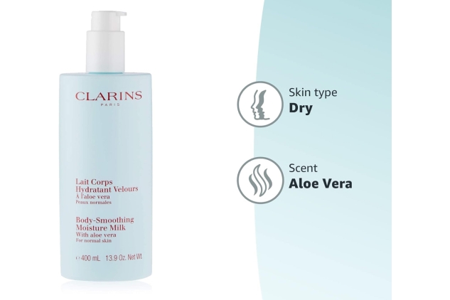 Clarins Body Smoothing Moisture Milk – Hydrating Lotion with Aloe Vera | 400ml