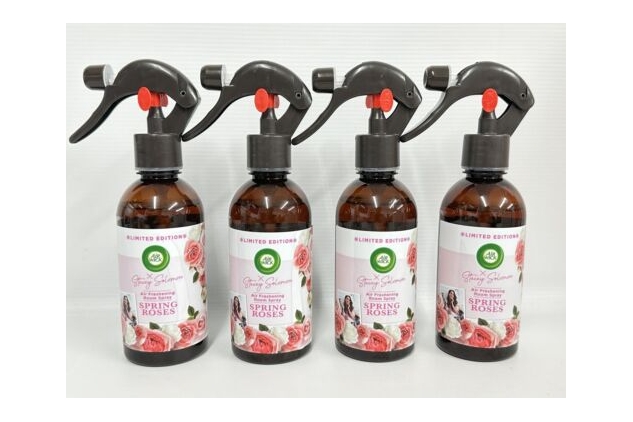 Air Wick Botanica Room Spray | Stacey Solomon Spring Roses Fragrance | Natural Freshening Spray for a Long-Lasting Floral Scent | 4 X 236ml