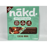 Nakd Cocoa Mint Fruit & Nut Bars Vegan Chocolate Alternative 48 X 35g