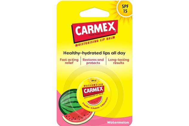 CARMEX Watermelon Lip Balm – 7.5g Pot | SPF15 | Soothes & Moisturises Dry Lips