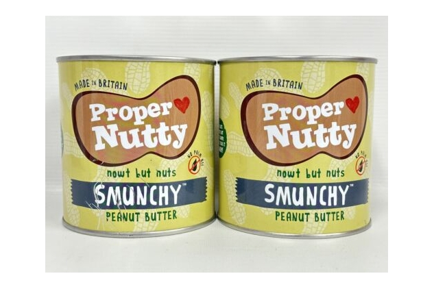 Proper Nutty Smunchy Peanut Butter – 100% Peanuts, 2 x 1kg Multipack