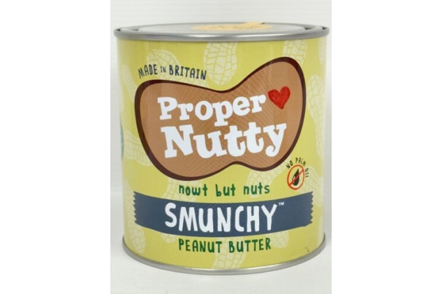 Proper Nutty Smunchy Peanut Butter – 100% Peanuts, 2 x 1kg Multipack
