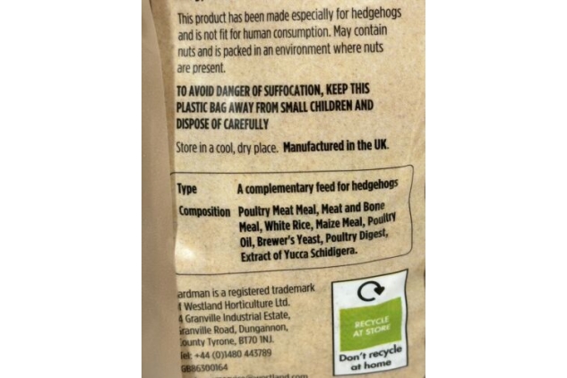 Gardman Hedgehog Food – 650g – Nutritious Biscuit Bites for Wild Hedgehogs – High Protein, Balanced Diet for Garden Wildlife Support