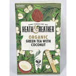 Heath and Heather Organic Green Tea and Coconut 20 Teabags (Pack of 6, Total 120)