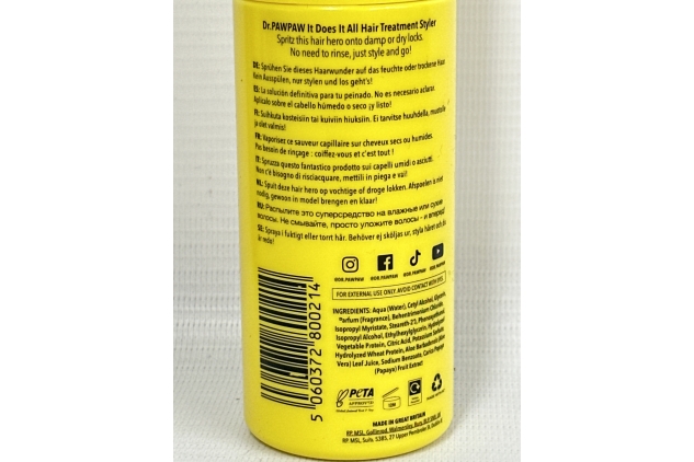 Dr PawPaw 7 In 1 It Does It All Hair Treatment Styler, Suitable All Hair Types 2 X 150ml