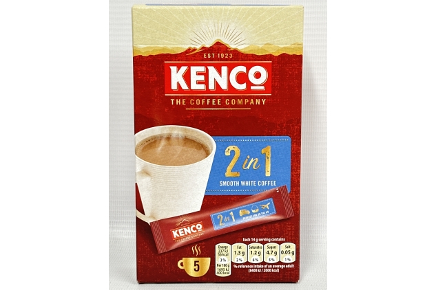 Kenco 2 in 1 Smooth White Instant Coffee Sachets | 5 Servings