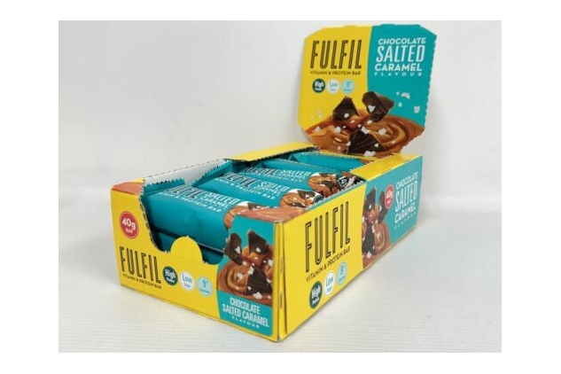 Fulfil Vitamin and Protein Bar, 15 X 40g Bars, Chocolate Salted Caramel Flavour | BBE 12/09/2024