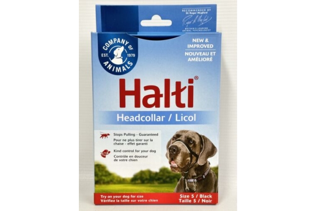 Halti Dog Headcollar Size 5 Black Stops Pulling | 20/29 Inches For Great Dane