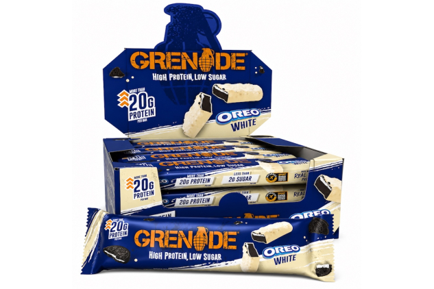 Grenade OREO White Protein Bars – 12 x 60g – High Protein, Low Sugar