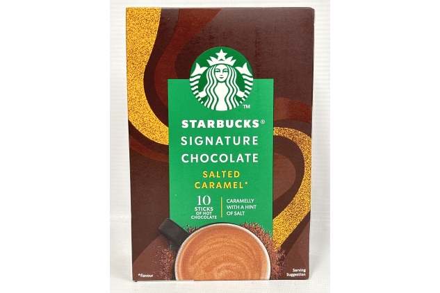 Starbuck Signature Salted Caramel Hot Chocolate Powder Sachets | 10 Per Pack | Winter Essential