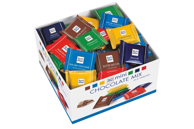Ritter Sport Variety Share Box | 84 Mini Assorted Chocolate Bars 1.4kg